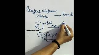 How to convert Benzene diazonium chloride to Phenol shorts [upl. by Darcy]