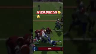 Got the fumble amp still quit 😂 ncaa cfb25 [upl. by Prosser778]