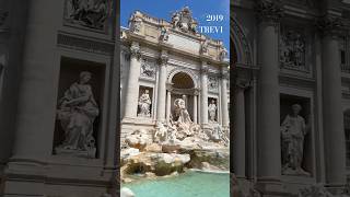 Fontana di Trevi Roma Italia August 2019 fontanaditrevi bésamemucho rome italy [upl. by Adnirim]