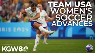 Team USA women’s soccer heads to quarterfinals in Paris Olympics [upl. by Wesley]