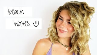 Beach Waves Hair Tutorial for Short Hair [upl. by Tavey]