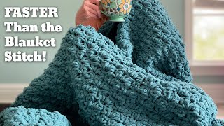 Make in a Day Crochet Chunky Blanket  So EASY 🤩 🧶 [upl. by Kirst]