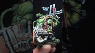 Painting an Ork “Kommando Nob” for Orktober warhammer40k [upl. by Brandy]