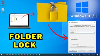 How to lock folder in Windows 10PC me Folder Lock kaise karenPassword Protect Folder on Windows PC [upl. by Aitercal967]