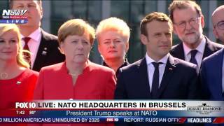 WATCH Trump Blasts Nato Leaders Tells Them They Need to Pay Their Share FULL SPEECH  FNN [upl. by Huebner986]