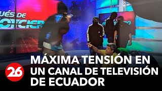 🚨 ALERTA  Golpe comando rehenes y máxima tensión en un canal de televisión de Ecuador 🚨 [upl. by Yenhpad]