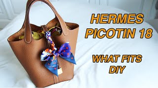 HERMES PICOTIN 18 WHAT FITS  DIY [upl. by Amyaj]