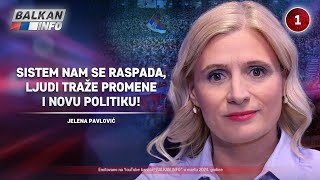 INTERVJU Jelena Pavlović  Sistem nam se raspada ljudi traže promene i novu politiku 1732024 [upl. by Htessil]