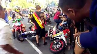 Detik Detik ROAD RACE Bojonegoro Ricuh 2018 [upl. by Morie172]