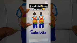 School Life😢😭 cute Memories 📝📚shorts trending viral art video youtubeshorts shortsfeed [upl. by Lleraj]