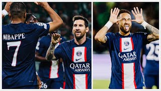 MACCABI 13 PSG MATCH COMPLIQUÉ MESSI NEYMAR amp MBAPPÉ TOUS LES 3 BUTEURS CHAMPIONS LEAGUE [upl. by Manus]