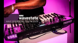 Korg wavestate Wave Sequencing Synthesizer [upl. by Hgielyk117]