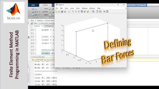 Programming the Finite Element Method using MATLAB  Part 21 Defining a Bar Force [upl. by Oconnor]