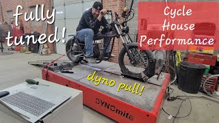 Mower Mafia mini chopper dyno hit [upl. by Ledda131]