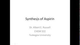 Synthesis of Aspirin [upl. by Kin190]