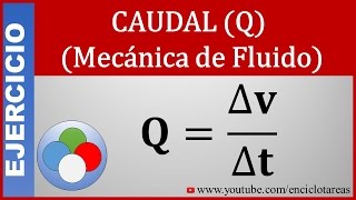 Calcular el Gasto Volumétrico O Caudal fluído [upl. by Arman118]