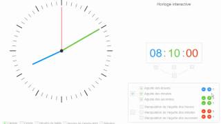 Une horloge interactive pour apprendre lheure avec les petits [upl. by Haet941]