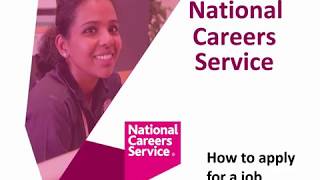 How to Apply for a Job  National Careers Service London Webinar [upl. by Nosdivad]