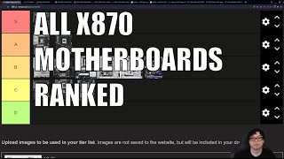 X870 Tier List [upl. by Esyak]