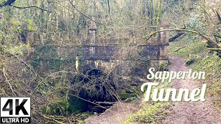 Sapperton Tunnel mouth and an overgrown cotswold canal  English countryside walk  4K [upl. by Gudrin]