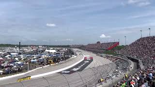 Start of the 2023 NASCAR Goodyear 400 at Darlington Raceway From the Stands [upl. by Neeloj]