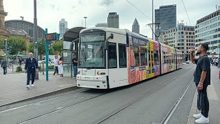 Spårvagnar på Frankfurt Main Hauptbanhof [upl. by Stieglitz]