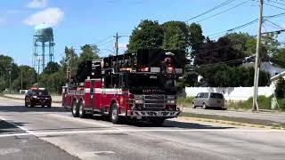 Levittown amp East Meadow FD Responding Mutual Aid to Hicksville [upl. by Evangelin18]