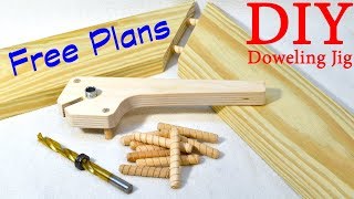 Shop Made Doweling Jig  FREE PLANS [upl. by Neelra]