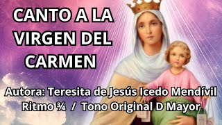 ✔ CANTO A LA VIRGEN DEL CARMEN  ⛪🙏🎶🎸 virgendelcarmen [upl. by Gradey]