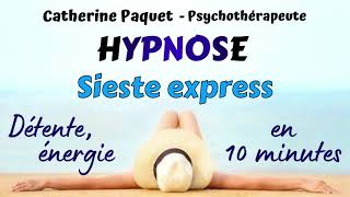 Hypnose sieste express en 10 minutes power nap  calme détente énergie esprit positif [upl. by Dottie425]