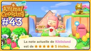 ON VISITE MON ÎLE 5 ÉTOILES dans ANIMAL CROSSING NEW HORIZONS 43 ACNH FR [upl. by Llovera]