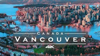 Vancouver Canada 🇨🇦  by drone 4K [upl. by Jaquiss]