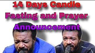 14 Days Candle Fasting and Prayer Announcement explorepage zion [upl. by Luar]