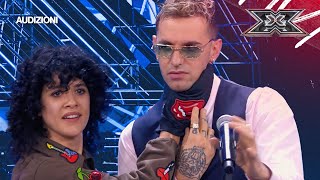 Achille Lauro prova lo strumento misterioso di Jaqueline Branciforte  X FACTOR 2024 AUDIZIONI [upl. by Atiana]