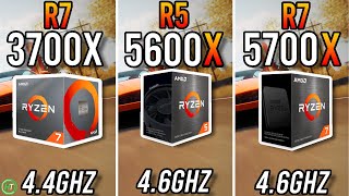 Ryzen 7 3700X vs Ryzen 5 5600X vs Ryzen 7 5700X [upl. by Kelsey674]