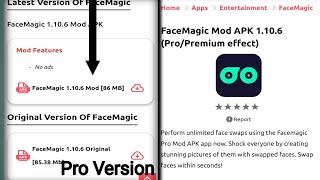 Facemagic mod apk download latest version  facemagic pro apk  facemagic mod  Part1 [upl. by Ymirej732]