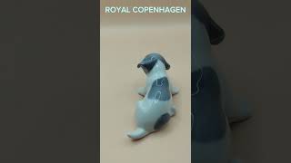 Фарфоровая фигура Щенок пойнтера Royal Copenhagen Дания figurine porcelain vintage [upl. by Doralynn]