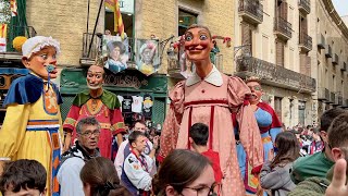 Gegants Bojos del Carnaval de Solsona XXVI Trobada Gegants Barcelona Festes Sant Josep Oriol 2022 [upl. by Brandon247]