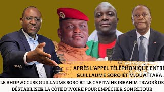 ZUZU SOROLE RHDP DE DRAMANE OUATTARA ACCUSE GUILLAUME SORO ET LE CAPITAINE IBRAHIM TRAORÉ [upl. by Erait]