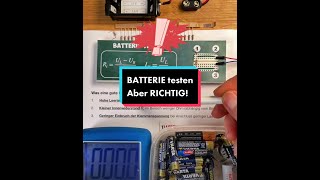 Batterien testen  aber RICHTIG MultimeterBasics [upl. by Inej188]