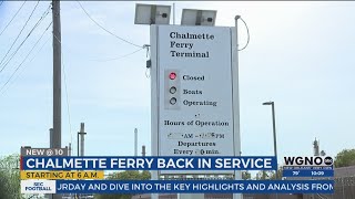 Chalmette Ferry back in service after Coast Guard inspection [upl. by Innoc119]