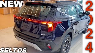 NEW KIA SELTOS HTX PLUS Facelift 2023 Model Blue Colour  New Kia Seltos HTX  Top Model Review [upl. by Askwith135]