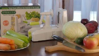 Spiralizer Tri Blade Vegetable Slicer UK model [upl. by Iorgos]