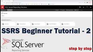 SQL Server Reporting Services SSRS Tutorial for Beginners  2 [upl. by Suciram882]