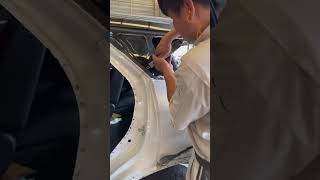 Change the rear fender of the car repaircar automechanic automobile car shorts diy [upl. by Eyllom747]