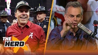 Colin Cowherd reacts to Nick Saban winning his 6th National Championship  THE HERD [upl. by Ecnaiva]