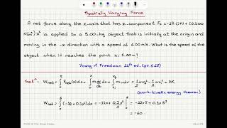 Spatially Varying Force [upl. by Kirk]