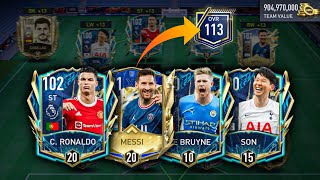 TOTS Special Team Upgrade We have legendary Ronaldo Messi De Bruyne FIFA Mobile 22 [upl. by Enelaehs]