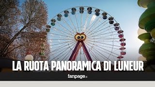 Roma al parco Luneur torna in funzione la storica ruota panoramica [upl. by Ear431]