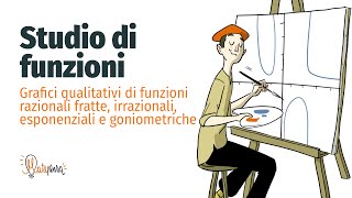 Studio di funzioni  Grafici di funzioni razionali fratte irrazionali esponenziali e goniometriche [upl. by Salta]